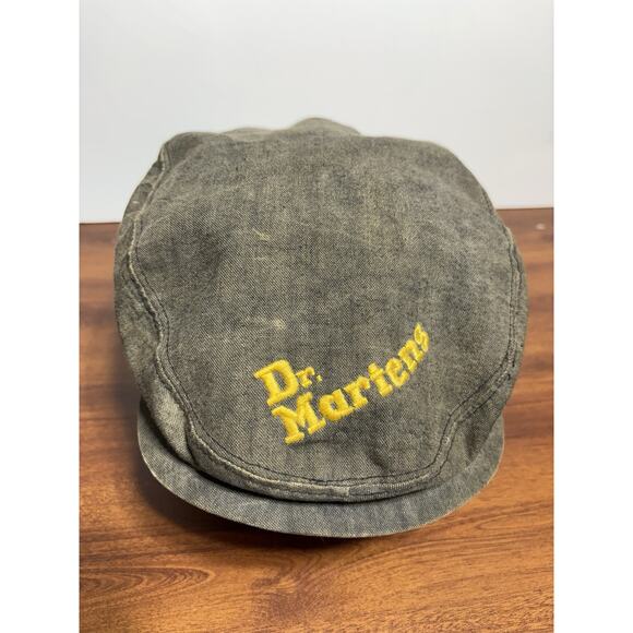 Dr Martens Hat Cap Denim Feel And Look Cabbie Newsboy - Picture 1 of 6
